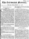 Caledonian Mercury Mon 29 Sep 1746 Page 1