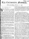 Caledonian Mercury Mon 17 Nov 1746 Page 1