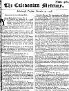 Caledonian Mercury Tue 09 Dec 1746 Page 1