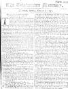 Caledonian Mercury Mon 05 Jan 1747 Page 1