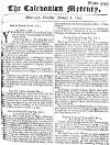 Caledonian Mercury Thu 08 Jan 1747 Page 1
