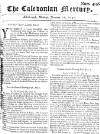 Caledonian Mercury Mon 12 Jan 1747 Page 1