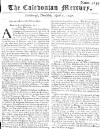 Caledonian Mercury Thu 09 Apr 1747 Page 1