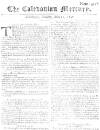 Caledonian Mercury Tue 12 May 1747 Page 1
