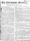 Caledonian Mercury Mon 06 Jul 1747 Page 1