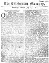 Caledonian Mercury Mon 27 Jul 1747 Page 1