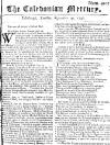 Caledonian Mercury Tue 29 Sep 1747 Page 1