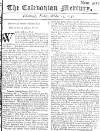 Caledonian Mercury Fri 23 Oct 1747 Page 1