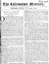 Caledonian Mercury Mon 26 Oct 1747 Page 1