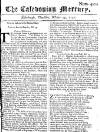 Caledonian Mercury Thu 29 Oct 1747 Page 1