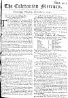 Caledonian Mercury Thu 05 Nov 1747 Page 1