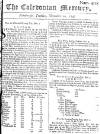 Caledonian Mercury Tue 10 Nov 1747 Page 1