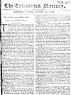Caledonian Mercury Mon 16 Nov 1747 Page 1