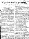 Caledonian Mercury Thu 26 Nov 1747 Page 1
