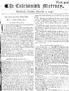 Caledonian Mercury Mon 07 Dec 1747 Page 1