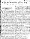 Caledonian Mercury Tue 08 Dec 1747 Page 1
