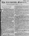 Caledonian Mercury Thu 30 Mar 1749 Page 1