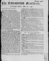 Caledonian Mercury Tue 16 May 1749 Page 1