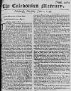 Caledonian Mercury Thu 01 Jun 1749 Page 1