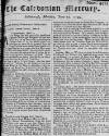 Caledonian Mercury Mon 12 Jun 1749 Page 1