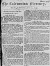 Caledonian Mercury Thu 22 Jun 1749 Page 1
