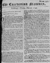 Caledonian Mercury Mon 10 Jul 1749 Page 1