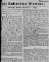 Caledonian Mercury Mon 11 Sep 1749 Page 1