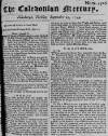 Caledonian Mercury Tue 19 Sep 1749 Page 1