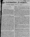 Caledonian Mercury Tue 03 Oct 1749 Page 1
