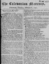Caledonian Mercury Thu 08 Feb 1750 Page 1
