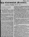 Caledonian Mercury Thu 28 Jun 1750 Page 1