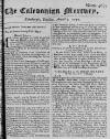 Caledonian Mercury Tue 07 Aug 1750 Page 1