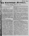 Caledonian Mercury Mon 20 Aug 1750 Page 1