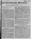 Caledonian Mercury Tue 21 Aug 1750 Page 1
