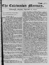 Caledonian Mercury Thu 06 Sep 1750 Page 1
