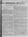 Caledonian Mercury Thu 13 Sep 1750 Page 1
