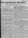 Caledonian Mercury Thu 20 Sep 1750 Page 1