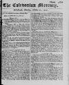 Caledonian Mercury Mon 22 Oct 1750 Page 1