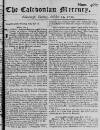 Caledonian Mercury Tue 23 Oct 1750 Page 1