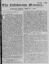 Caledonian Mercury Mon 29 Oct 1750 Page 1