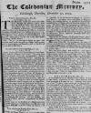 Caledonian Mercury Thu 27 Dec 1750 Page 1