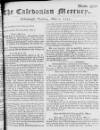 Caledonian Mercury Tue 07 May 1751 Page 1