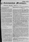 Caledonian Mercury Thu 09 Jan 1752 Page 1