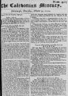Caledonian Mercury Thursday 05 October 1752 Page 1