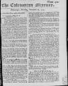 Caledonian Mercury Monday 06 November 1752 Page 1