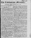 Caledonian Mercury Monday 20 November 1752 Page 1