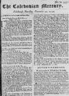 Caledonian Mercury Thursday 30 November 1752 Page 1