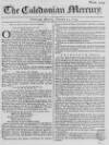 Caledonian Mercury Monday 25 February 1754 Page 1