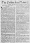 Caledonian Mercury Saturday 28 January 1758 Page 1