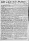 Caledonian Mercury Saturday 08 July 1758 Page 1